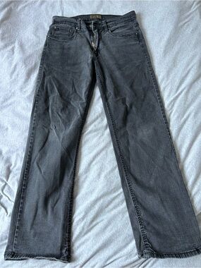Men's Black Straight-Leg Jeans